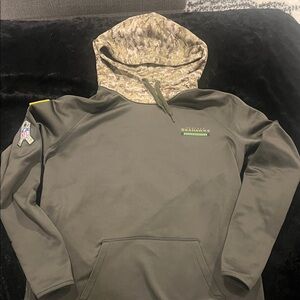 Seahawks Nike Dri-Fit Hoodie with Camo Accents